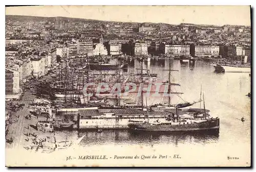 Cartes postales Marseille Panorama du Quai du Port