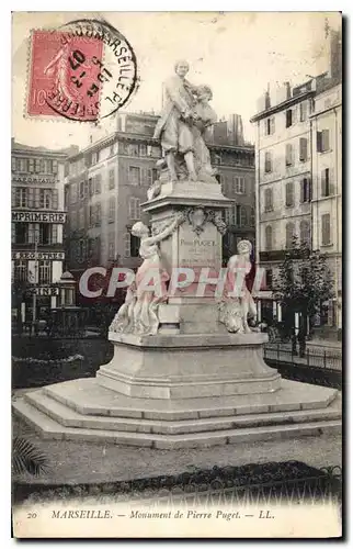 Ansichtskarte AK Marseille Monument de Pierre Puget