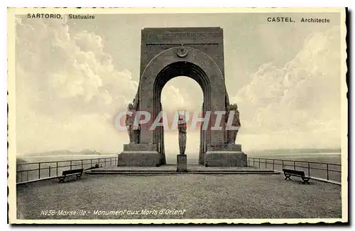 Cartes postales Marseille Monument aux Morts d'Orient