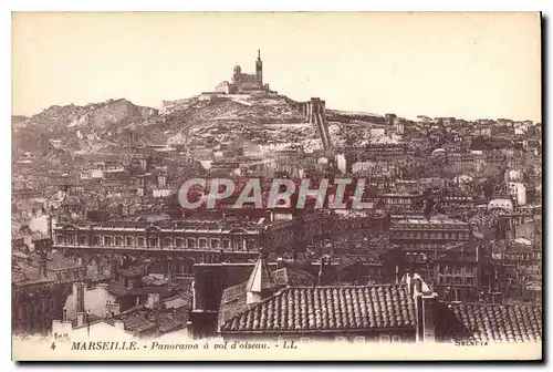 Ansichtskarte AK Marseille Panorama a vol d'oiseau