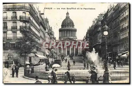 Cartes postales Paris La rue Soufflot et le Pantheon