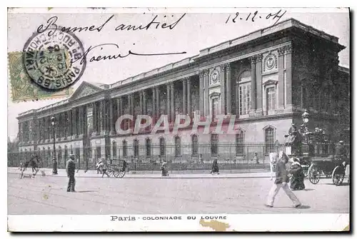 Ansichtskarte AK Paris Colonnade du Louvre