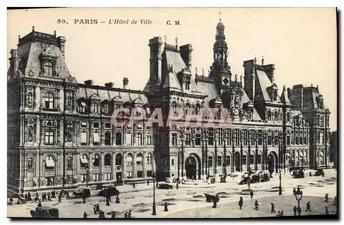 Cartes postales Paris L'Hotel de Ville