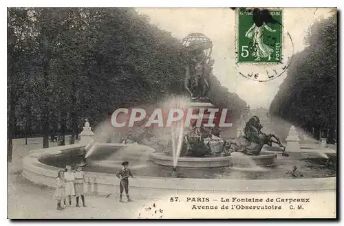 Cartes postales Paris La Fontaine de Carpeaux Avenue de l'Observatoire