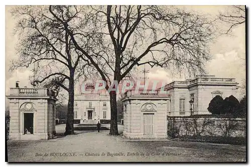 Cartes postales Bois de Boulogne Chateau de Bagatelle Entree de la Cour d'Honneur