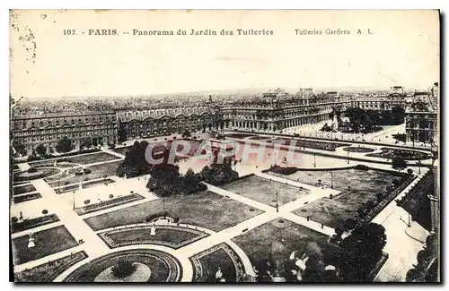 Ansichtskarte AK Paris Panorama du Jardin des Tuilleries