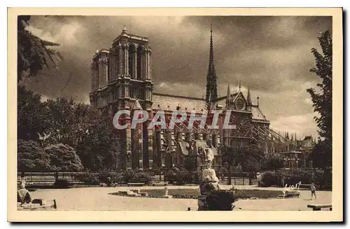 Ansichtskarte AK Paris en flanant Notre Dame vue du Square Rene Viviani