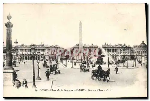 Cartes postales Paris Place de la Concorde