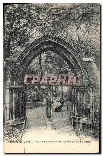 Cartes postales Musee de Cluny Porte provenant de l'Abbaye de St Denis