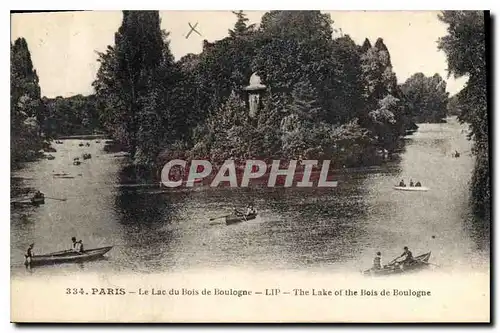 Cartes postales Paris Le Lac du Bois de Boulogne