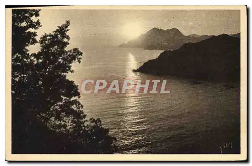 Cartes postales La douce France La Corse Ile de Beaute Porto Coucher de soleil sur le Golfe de Porto