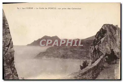 Cartes postales La Corse Le Golfe de Porto vue prise des Calanches