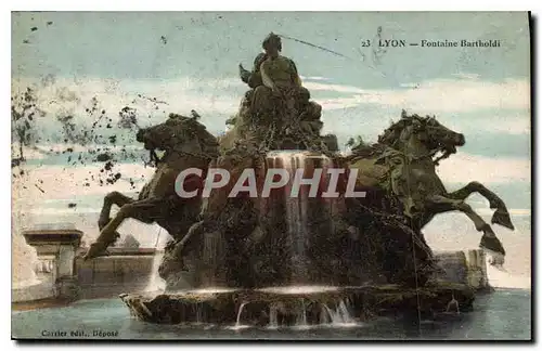 Cartes postales Lyon Fontaine Bartholdi
