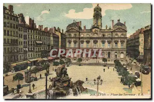 Cartes postales Lyon Place des Terreaux