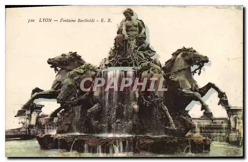 Cartes postales Lyon Fontaine Bartholdi