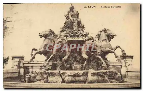 Cartes postales Lyon La Fontaine Bartholdi