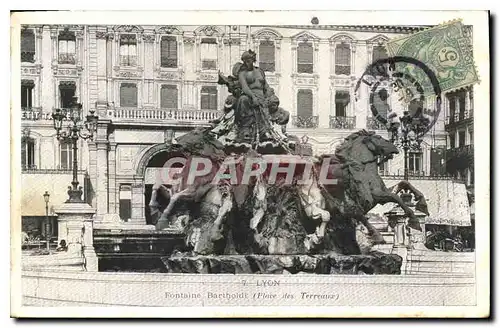 Cartes postales Lyon Fontaine Bartholdi (Place des Terreaux)