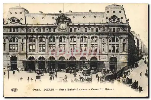 Cartes postales Paris Gare Saint Lazare Cour du Havre