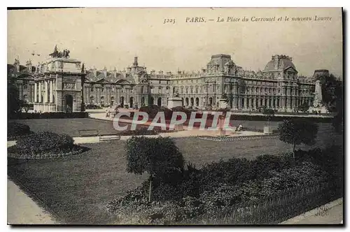 Cartes postales Paris La Place de la Carrousel et le nouveau Louvre