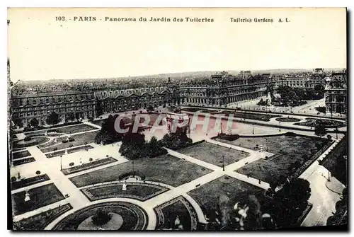 Ansichtskarte AK Paris Panorama du Jardin des Tuileries