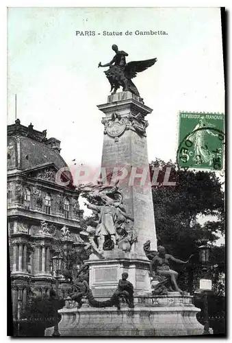 Ansichtskarte AK Paris Statue de Gambetta