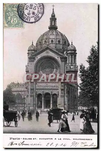 Cartes postales Paris Eglise St Augustin Le Doul Malesherdes