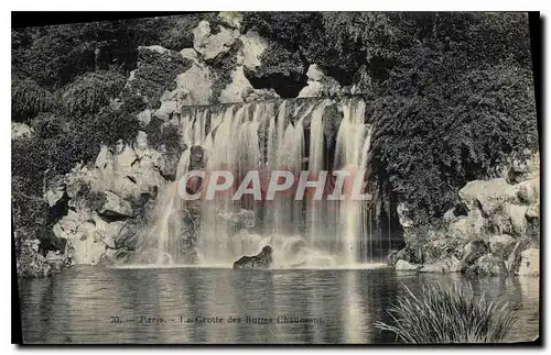 Cartes postales Paris La Grotte des Buttes Chaumont