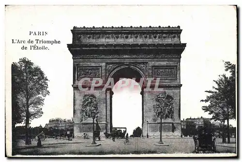 Cartes postales Paris L'Arc de Triomphe de l'Etoile