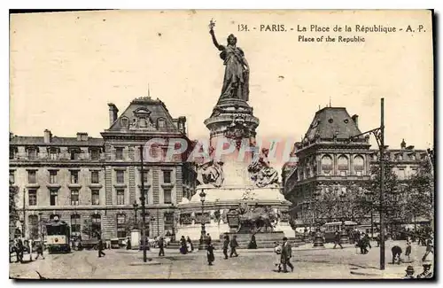 Cartes postales Paris La Place de la Republique