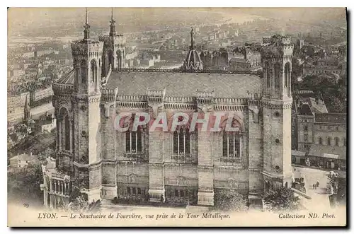 Cartes postales Lyon Le Sanctuaire vue prise de la Tour Metallique