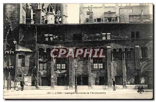 Cartes postales Lyon Vestige Romains de l'Archeveche