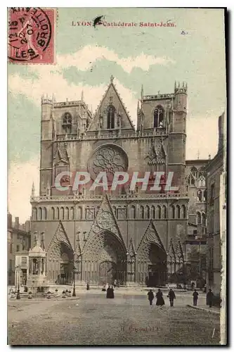 Cartes postales Lyon Cathedrale Saint Jean