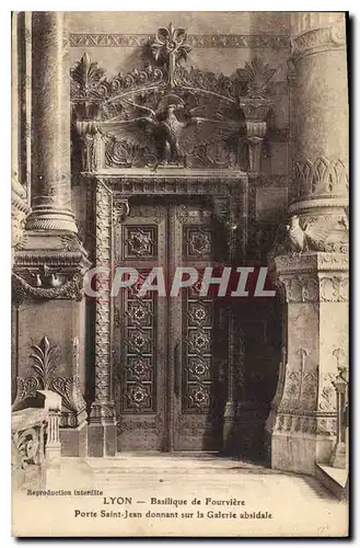 Ansichtskarte AK Lyon Basilique de Fourviere Porte Saint Jean donnant sur la Galerie absidale Augle