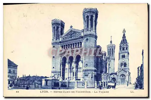 Ansichtskarte AK Lyon Notre Dame de Fourviere La Facade