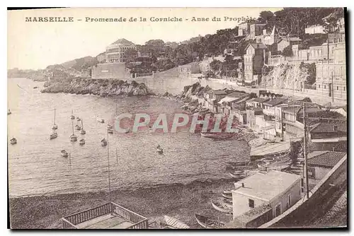 Ansichtskarte AK Marseille Promenade de la Corniche Anse du Prophete