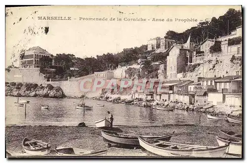 Ansichtskarte AK Marseille Promenade de la Corniche Anse du Prophete