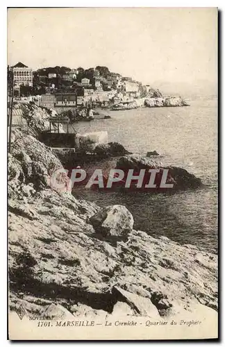 Cartes postales Marseille la Corniche Quartie du Prophete
