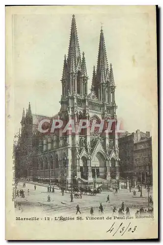 Ansichtskarte AK Marseille L'Eglise St Vincent de Paul (Les Reformes)