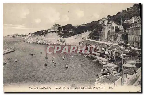 Ansichtskarte AK Marseille Route de la Corniche (Anse du Prophete)