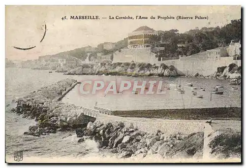 Ansichtskarte AK Marseille La Corniche l'Anse du Prophete (Reserve Palace)