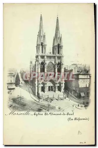 Ansichtskarte AK Marseille Eglise St Vincent de Paul (Les Reformes)