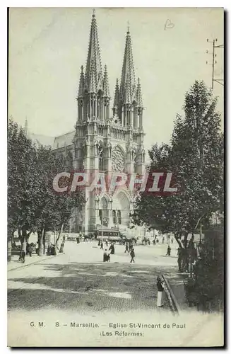 Ansichtskarte AK Marseille Eglise St Vincent de Paul (Les Reformes)