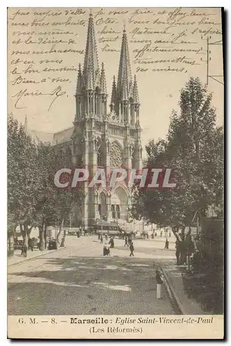 Ansichtskarte AK Marseille Eglise St Vincent de Paul (Les Reformes)