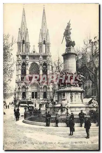 Ansichtskarte AK Marseille Eglise des Reformes et Monument des Mobiles