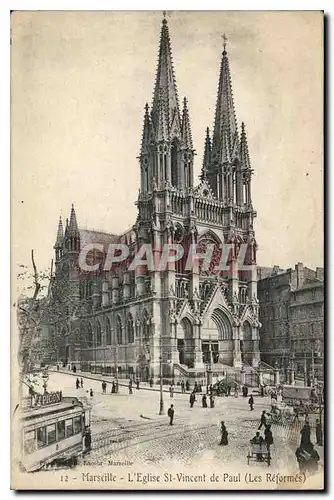 Cartes postales Marseille Eglise St Vincent de Paul (Les Reformes)