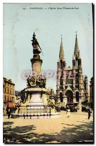 Ansichtskarte AK Marseille Eglise St Vincent de Paul