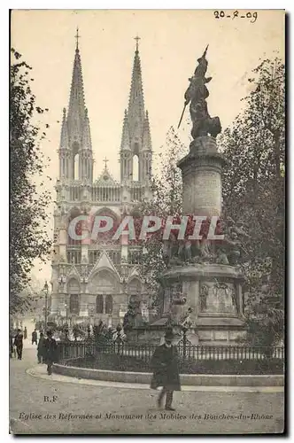 Ansichtskarte AK Marseille Eglise des Reformes et Monument des Mobiles des Bouches du Rhone