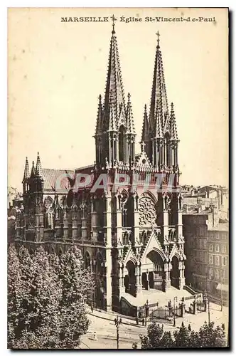 Cartes postales Marseille Eglise St Vincent de Paul (Les Reformes)