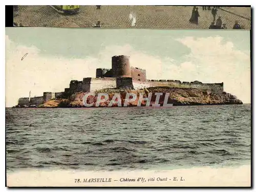 Cartes postales Marseille Chateau d'If cote Ouest