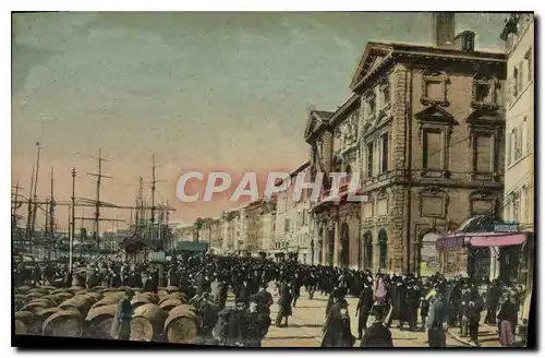 Ansichtskarte AK Marseille Le Quai du Port et la Mairie